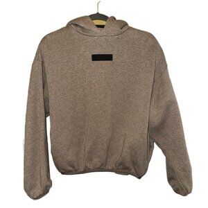 YOUTH FEAR OF GOD ESSENTIALS HOODIE - Size 10 - Oatmeal - Like New - Worn ONCE